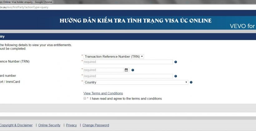 Chi Tiết Cách Kiểm Tra Tình Trạng Visa Úc Online