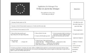 Mẫu đơn xin visa đi Hungary